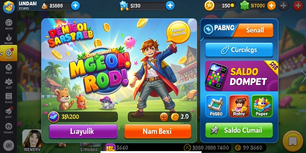 Tampilan awal game dengan grafis menarik.