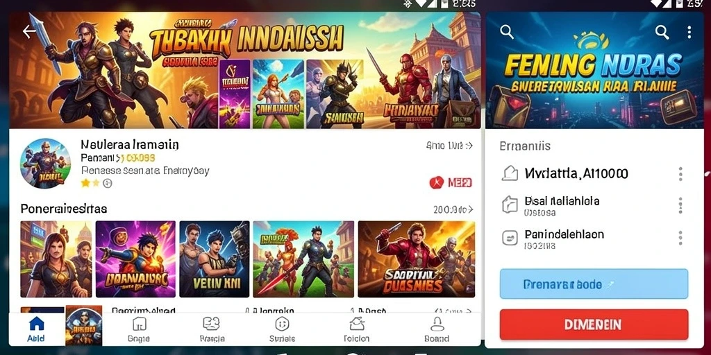 Tampilan antarmuka game yang menarik dan intuitif.