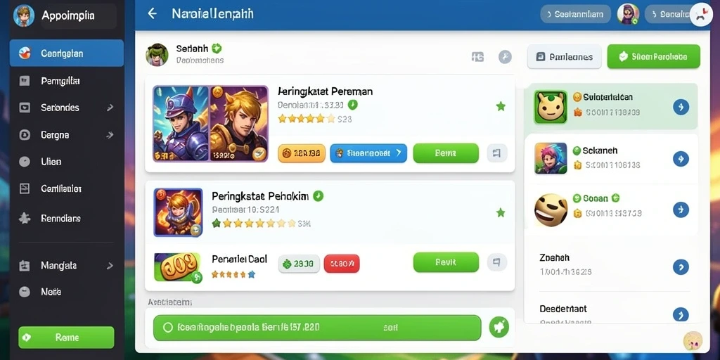 Tampilan awal aplikasi dengan desain yang menarik.